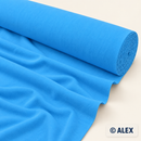 Turquoise plain cotton jersey fabric