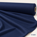 Dark blue plain polyester jersey fabric