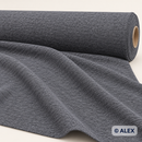 Dark grey plain polyester jersey fabric