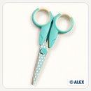 Mint 5-inch polka-dot craft scissors