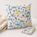 Dinosaurs polycotton fabric cushion example
