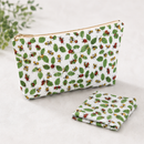 Ladybugs polycotton fabric zip pouch example