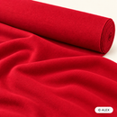 Red French Terry fabric on a roll