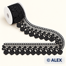 Black Roses Brussels Lace – 6.5 cm