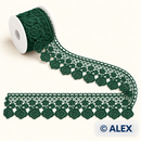 Green Roses Brussels Lace – 6.5 cm
