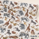 Safari Animals Fleece Fabric studio roll