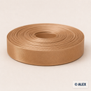 Camel Brown satin bias binding, 2 cm