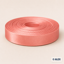 Coral Pink satin bias binding, 2 cm