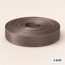 Dark Taupe satin bias binding, 2 cm