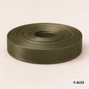 Khaki Green satin bias binding, 2 cm