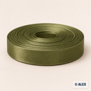 Olive Green satin bias binding, 2 cm