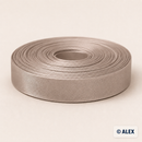 Taupe satin bias binding, 2 cm