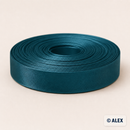Teal satin bias binding, 2 cm