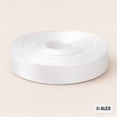 White satin bias binding, 2 cm