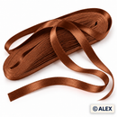 1cm Satin Ribbon - Brown