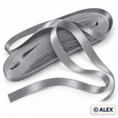 1cm Satin Ribbon - Grey
