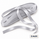 1cm Satin Ribbon - Light Grey