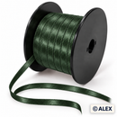 Dark Green 5mm satin ribbon on black spool