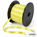 Light Yellow 5mm satin ribbon on black spool