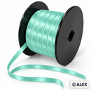 Mint 5mm satin ribbon on black spool
