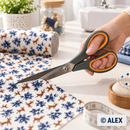 Comfort-Grip Sewing Scissors in use