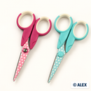 5-Inch Polka-Dot Craft Scissors in Pink and Mint