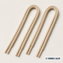 Beige round 4 mm shoelaces, 60 cm – Fabric Alex
