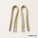 Beige round 6 mm shoelaces, 60 cm – Fabric Alex