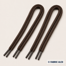 Brown round 4 mm shoelaces, 60 cm – Fabric Alex