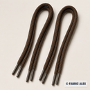 Brown round 6 mm shoelaces, 60 cm – Fabric Alex