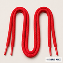 Red round 4 mm shoelaces, 60 cm – Fabric Alex