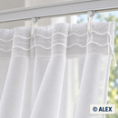 5 cm silicone curtain heading tape used on a gathered curtain