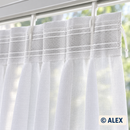 6 cm silicone herringbone curtain heading tape used on a gathered curtain
