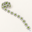 Green small flower Brussels lace
