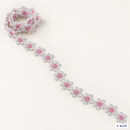 Pink small flower Brussels lace