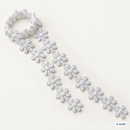White small flower Brussels lace