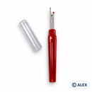 Standard seam ripper with protective cap; colour may vary