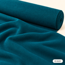 Teal French Terry fabric on a roll