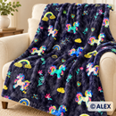 Unicorns and Rainbows Fleece Fabric illustrative use-case