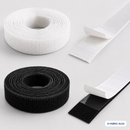 5cm black and white adhesive Velcro tape with peel-off backing