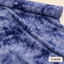 Blue Tie Dye Viscose Fabric — fabric detail