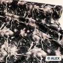 Black Lightning Velvet Fabric — fabric detail