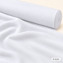 White French Terry fabric on a roll