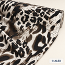 Wild Leopard Brushstroke Cotton Jersey Fabric