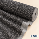 Double-Sided Grey Textured Wool Fabric fabric roll