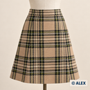 Beige and Green Tartan Wool Fabric clothing inspiration