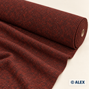 Dark Red Textured Wool Fabric fabric roll