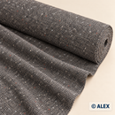 Grey Flecked Tweed Wool Fabric fabric roll