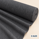 Charcoal Textured Wool Fabric fabric roll