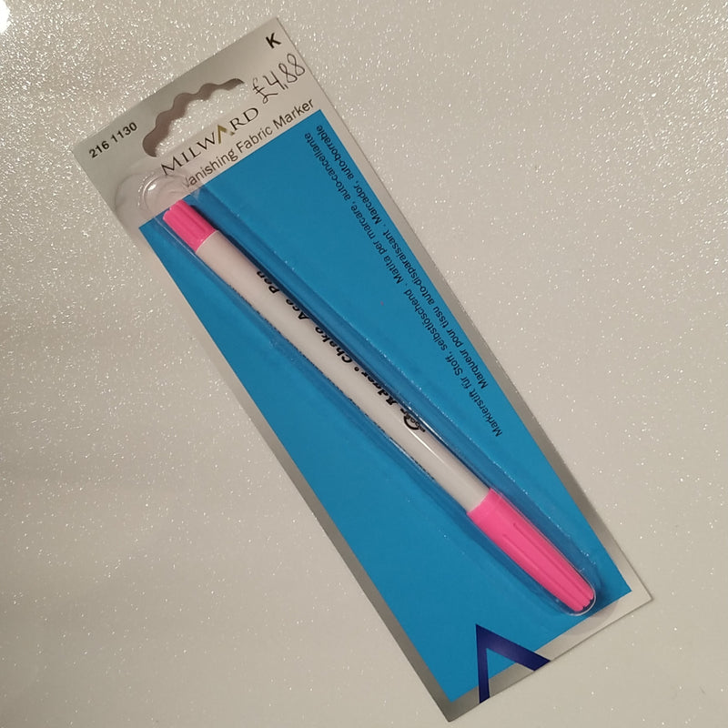 Vanishing Fabric Marker | Fabric Marking | Pink - Shop Fabrics, Cushions & Dressmaking Supplies online - Fabric Family